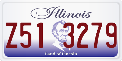 IL license plate Z513279