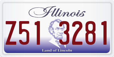 IL license plate Z513281