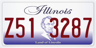 IL license plate Z513287