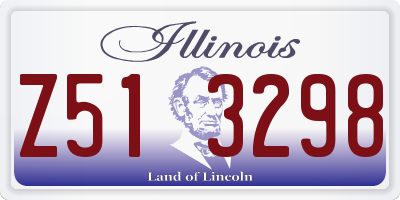 IL license plate Z513298