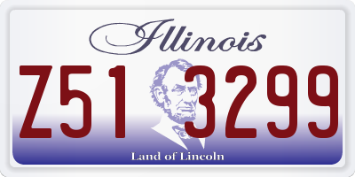 IL license plate Z513299