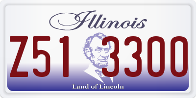 IL license plate Z513300