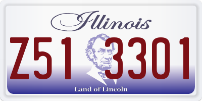 IL license plate Z513301
