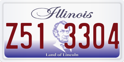 IL license plate Z513304