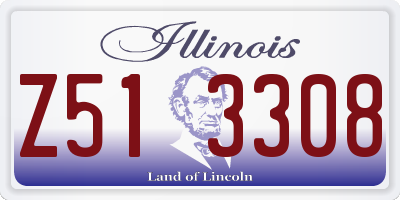 IL license plate Z513308