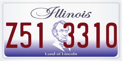 IL license plate Z513310