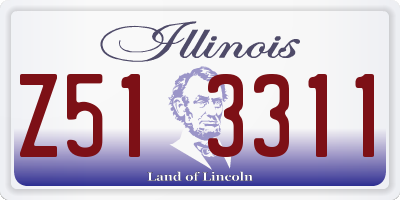 IL license plate Z513311