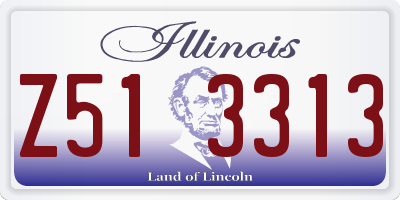 IL license plate Z513313