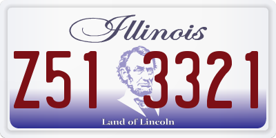 IL license plate Z513321
