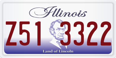 IL license plate Z513322