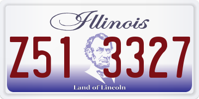 IL license plate Z513327