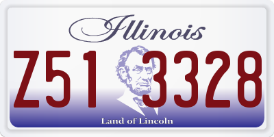 IL license plate Z513328