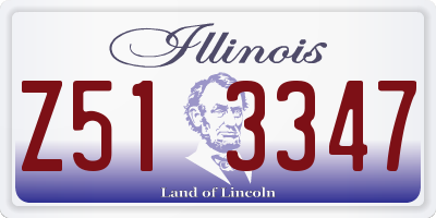 IL license plate Z513347