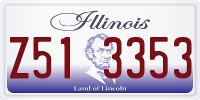 IL license plate Z513353