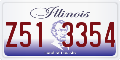 IL license plate Z513354