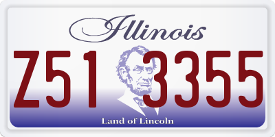 IL license plate Z513355