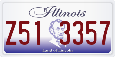 IL license plate Z513357