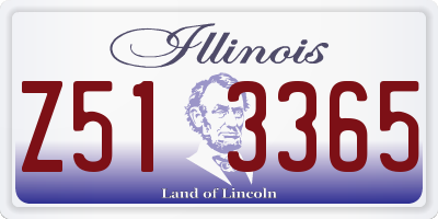 IL license plate Z513365