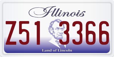 IL license plate Z513366