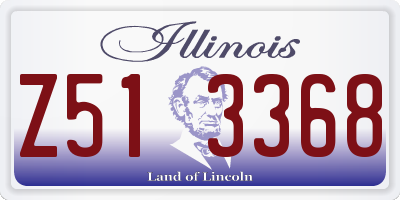 IL license plate Z513368