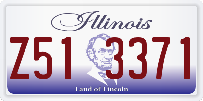 IL license plate Z513371