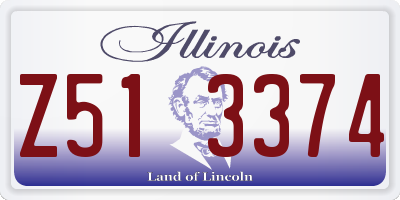 IL license plate Z513374