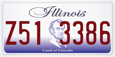 IL license plate Z513386