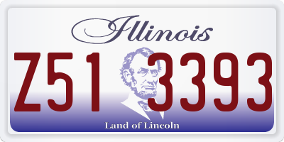 IL license plate Z513393