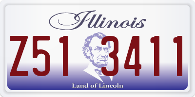 IL license plate Z513411
