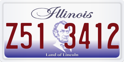 IL license plate Z513412