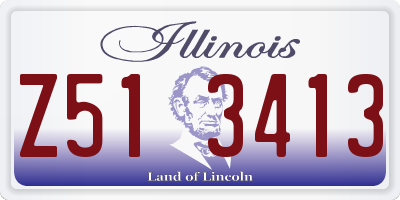 IL license plate Z513413