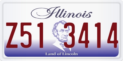 IL license plate Z513414