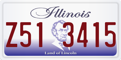 IL license plate Z513415