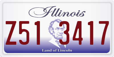 IL license plate Z513417