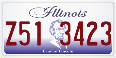 IL license plate Z513423