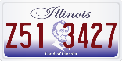 IL license plate Z513427