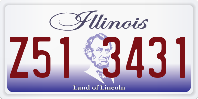 IL license plate Z513431