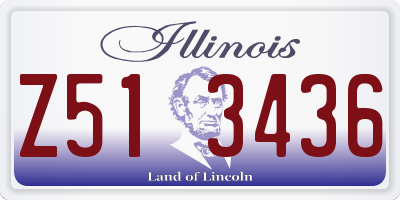 IL license plate Z513436