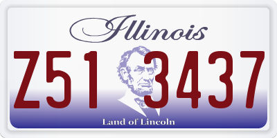 IL license plate Z513437
