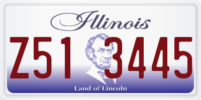 IL license plate Z513445