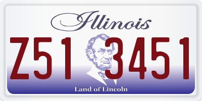 IL license plate Z513451