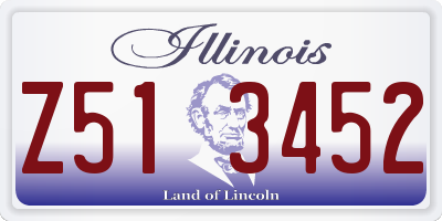 IL license plate Z513452