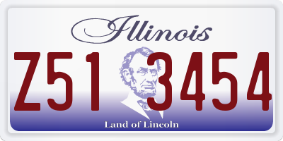 IL license plate Z513454