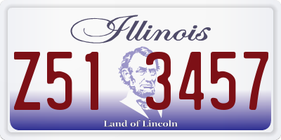 IL license plate Z513457