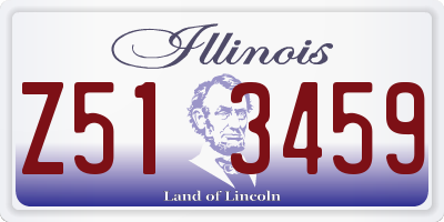 IL license plate Z513459