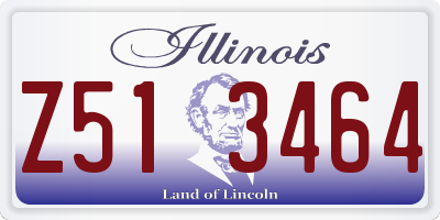 IL license plate Z513464
