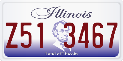 IL license plate Z513467