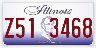 IL license plate Z513468
