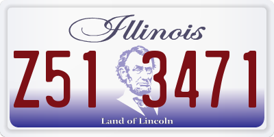 IL license plate Z513471