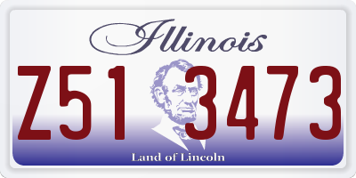 IL license plate Z513473